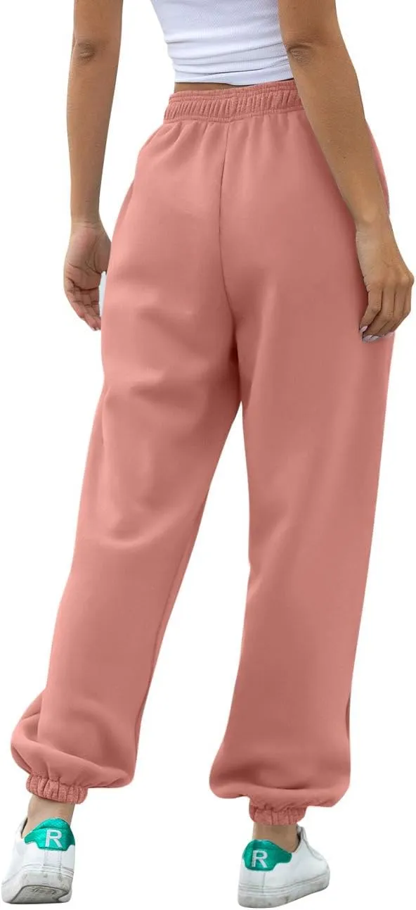 ATHMILE Women's High Waisted Sweatpants Workout Active Joggers Pants Baggy Lounge Bottoms