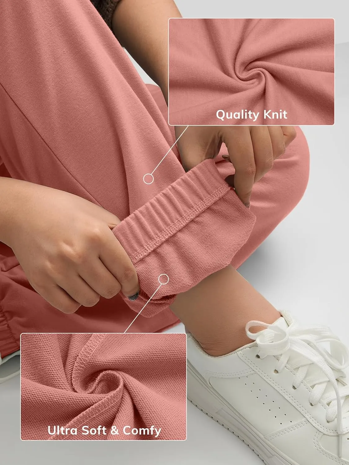 ATHMILE Women's High Waisted Sweatpants Workout Active Joggers Pants Baggy Lounge Bottoms