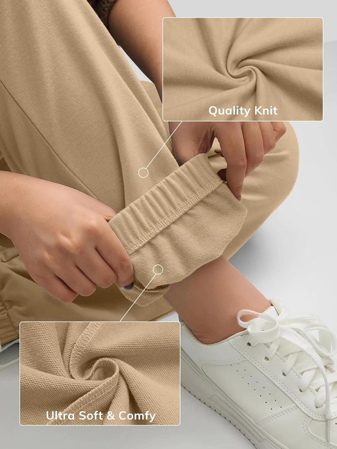 ATHMILE Women's High Waisted Sweatpants Workout Active Joggers Pants Baggy Lounge Bottoms