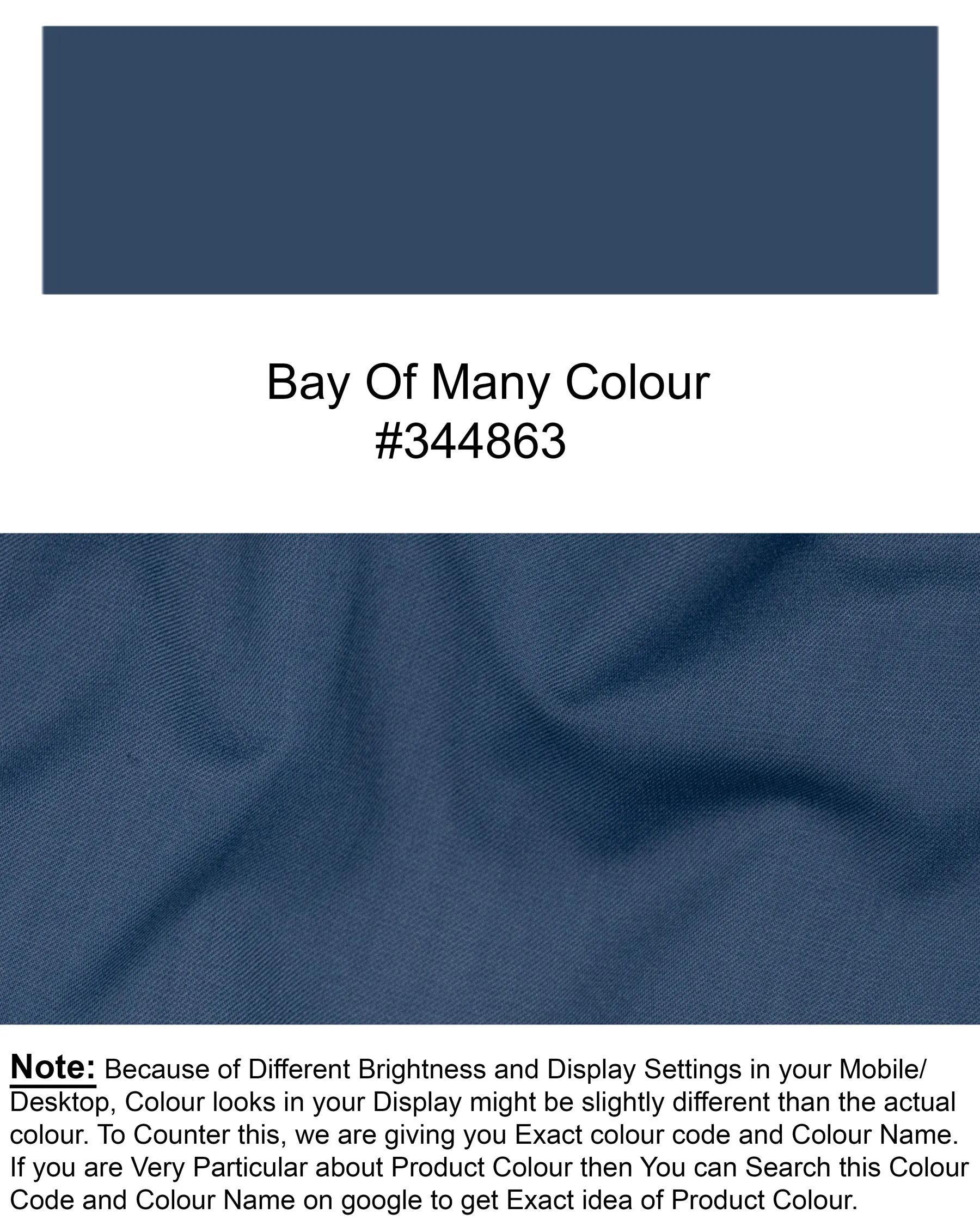 Bay of Many Blue Wool Rich Pant