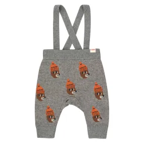 Bears Baby Pant in Medium Grey Melange by Tinycottons - Last Ones In Stock - 6-12 Months