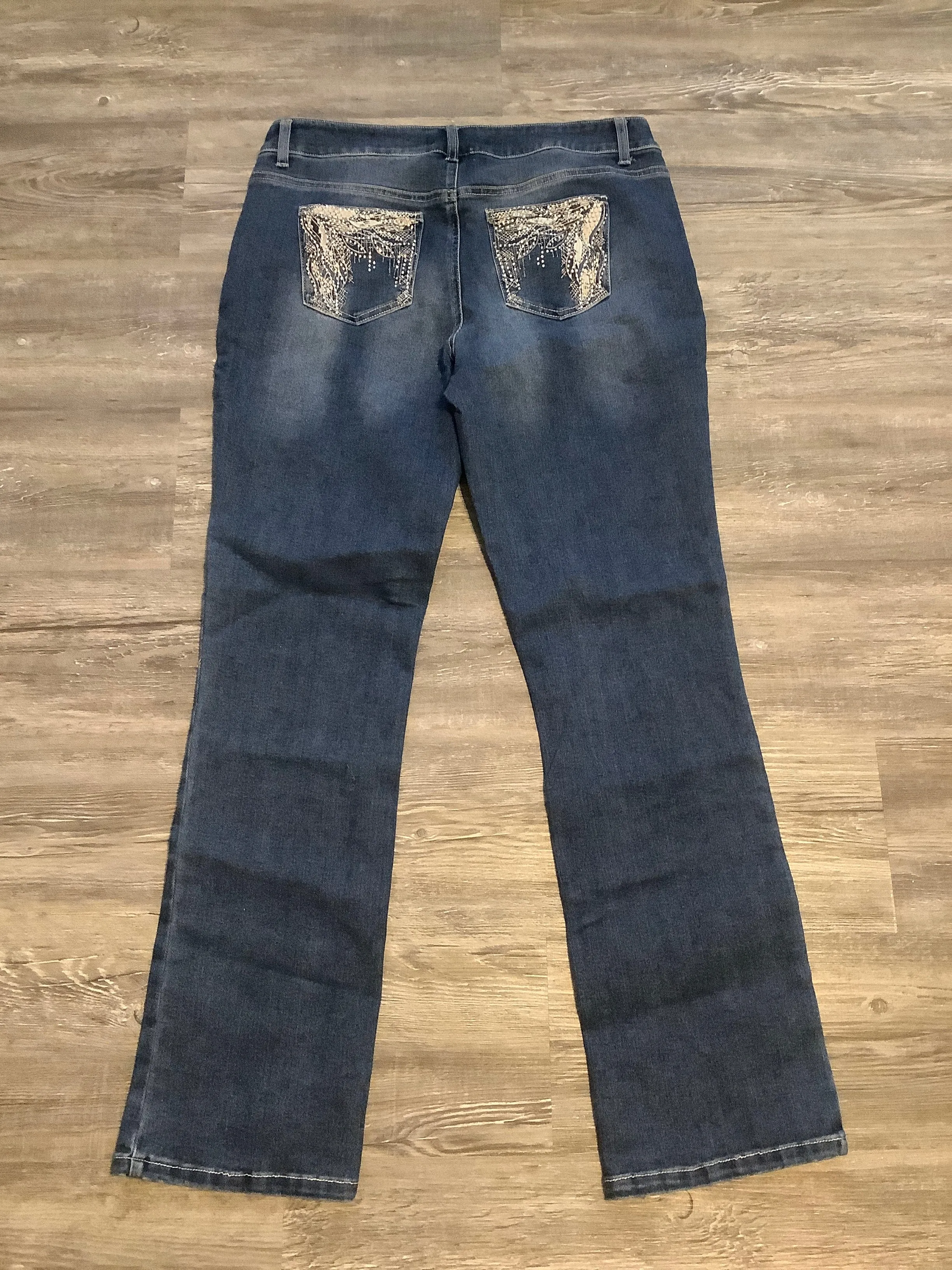 Blue Denim Jeans Boot Cut Cato, Size 10