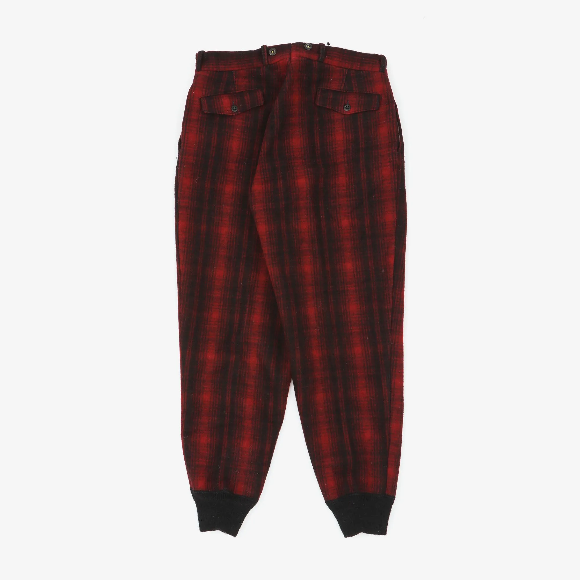 Check Wool Trousers (34 x 30.5)