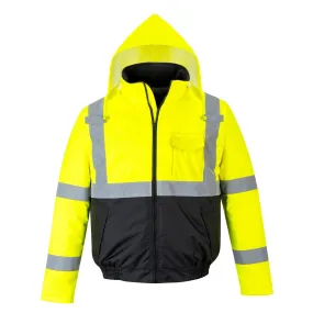 Class 3 Portwest Yellow Hi-Vis Value Bomber Jacket