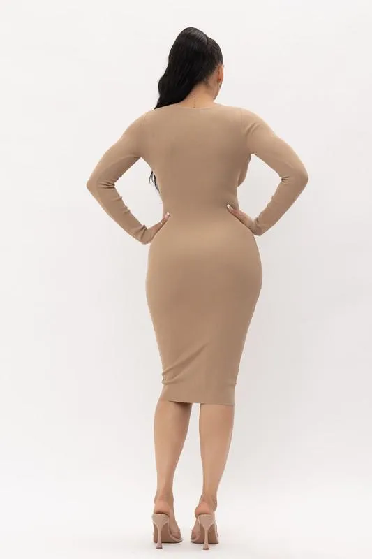 DOUBLE CUT OUT DRESS