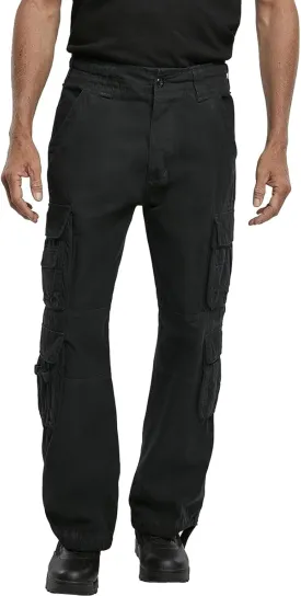 Individual Wear Men's Authentic Cotton Military-Style Loose-Fit Multi Pocket Casual Cargo Pants with Drawstring Legs