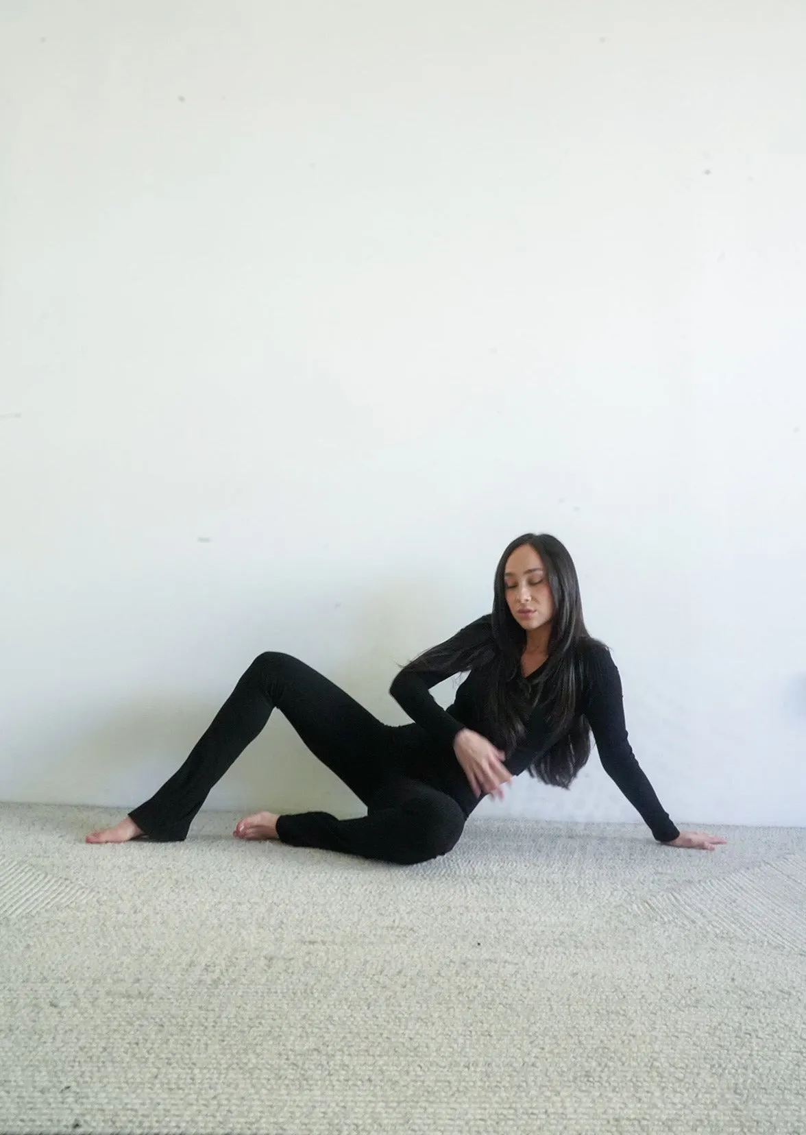 Laguna High Waisted Flare Pant Black