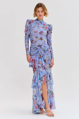 LILY FLOWER MAXI SKIRT
