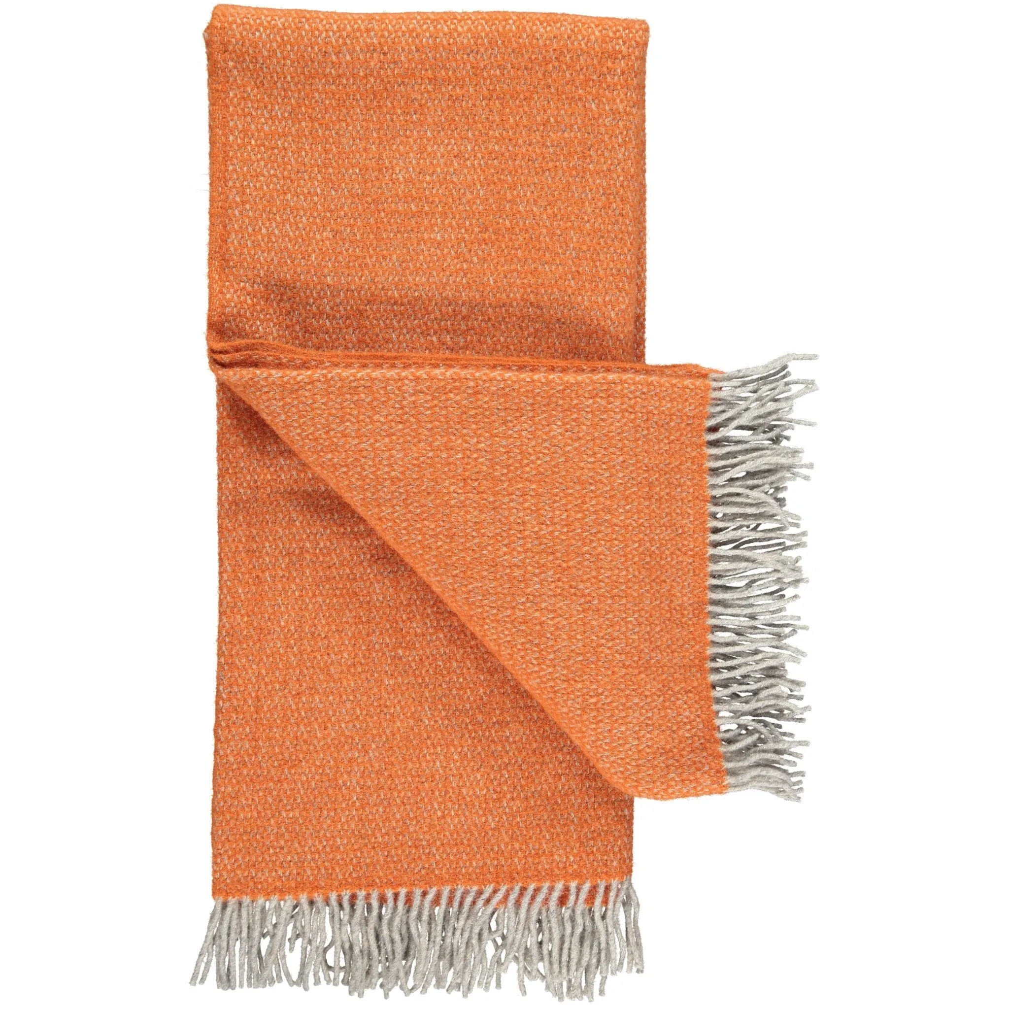 Orange Small Triangle Wool Throw