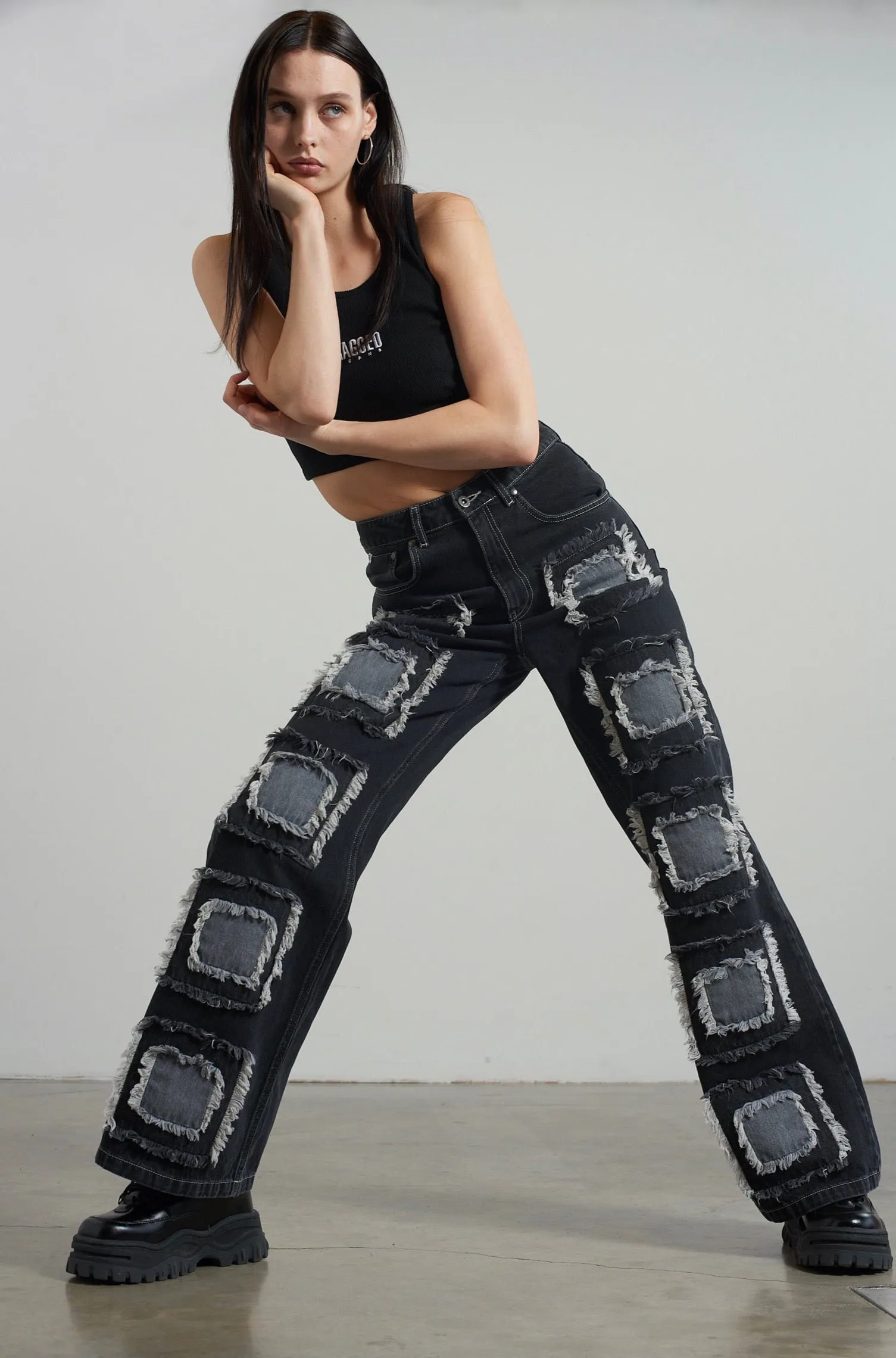 Rubic Baggy Jean Charcoal