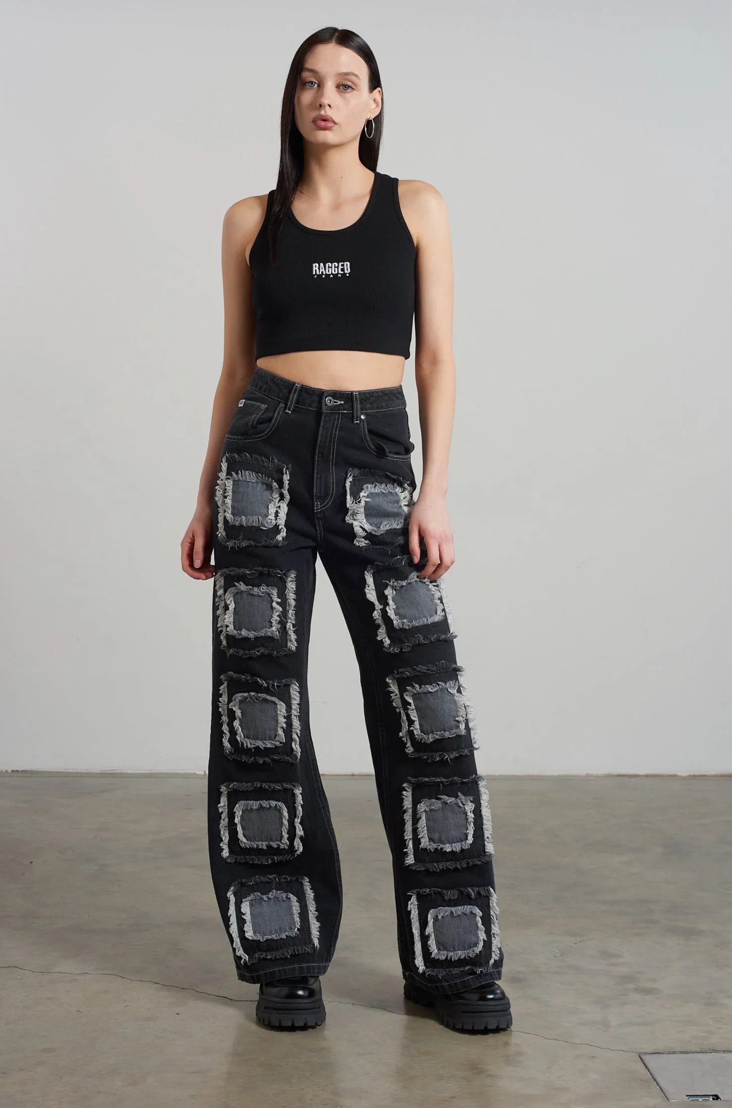 Rubic Baggy Jean Charcoal