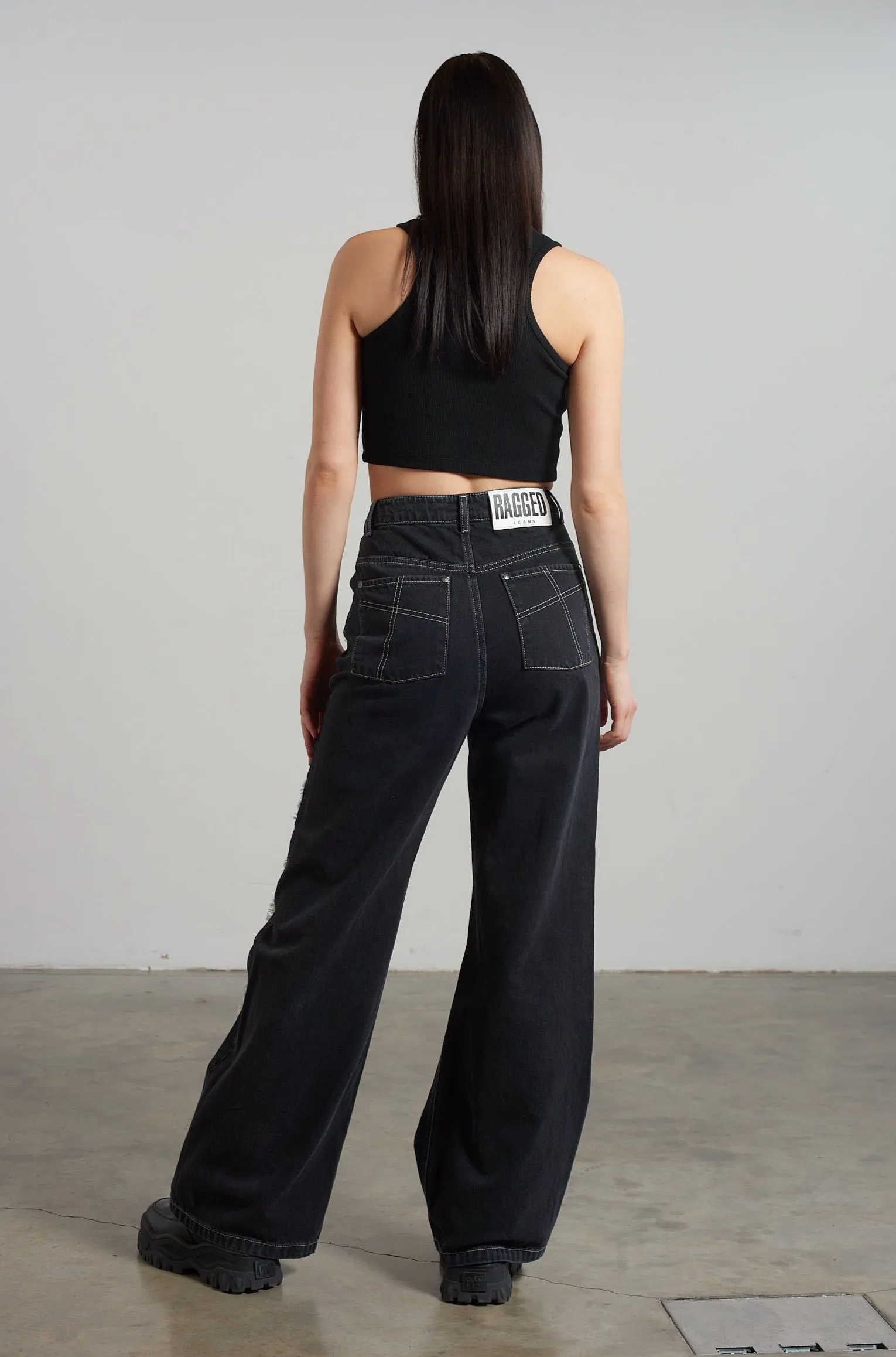 Rubic Baggy Jean Charcoal