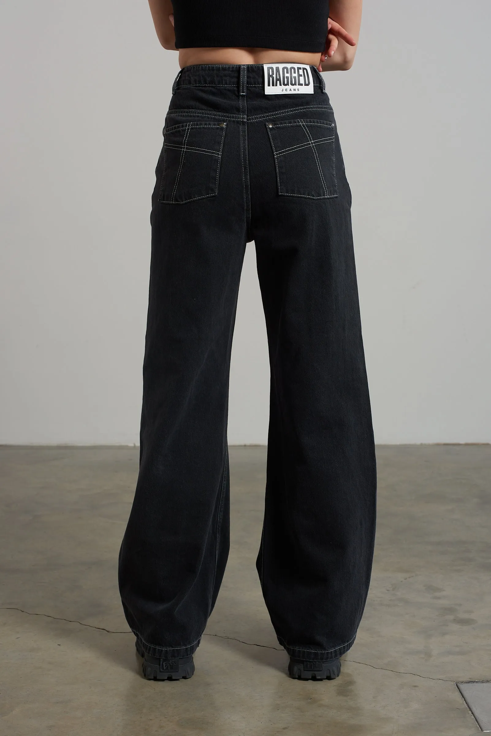 Rubic Baggy Jean Charcoal