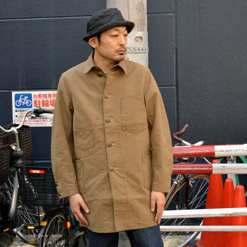 SUGAR CANE "SC15522" FICTION ROMANCE 10oz. KHAKI DUCK WORK COAT