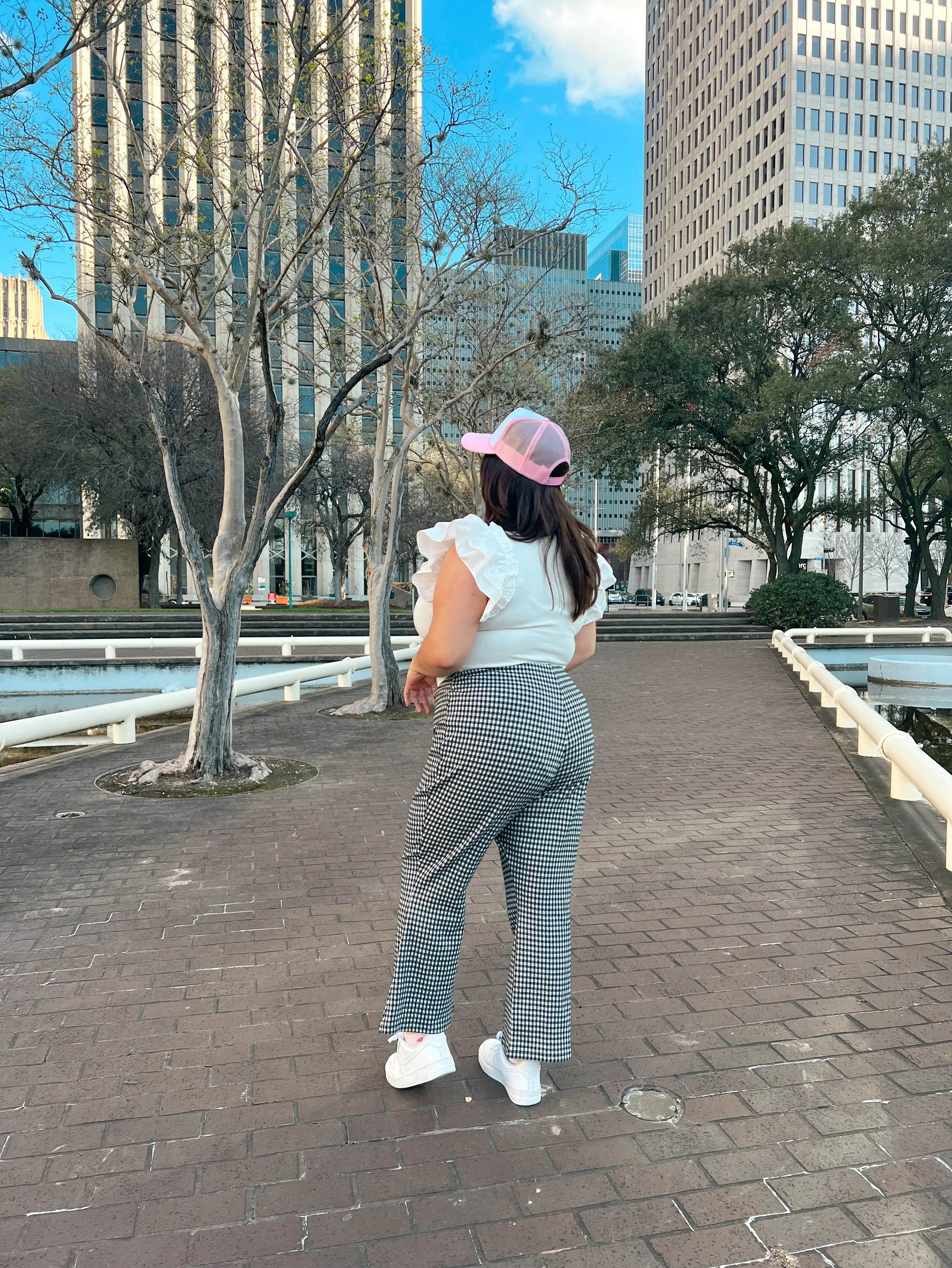Unbothered Spirit Black Gingham Pants (Plus)